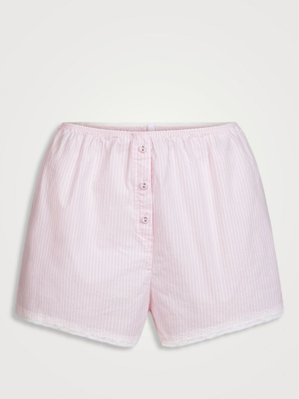 Skims Cotton Poplin Sleep Shorts in Pink